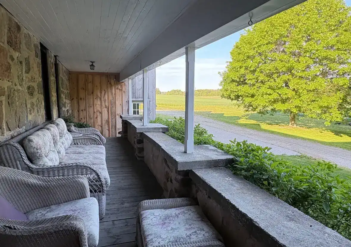 Hammock on the covered porch